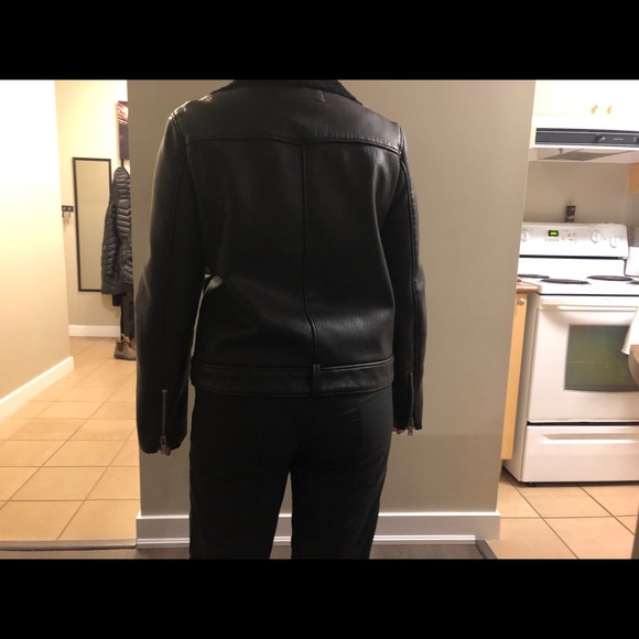 Black faux leather jacket - Picture 9 of 10